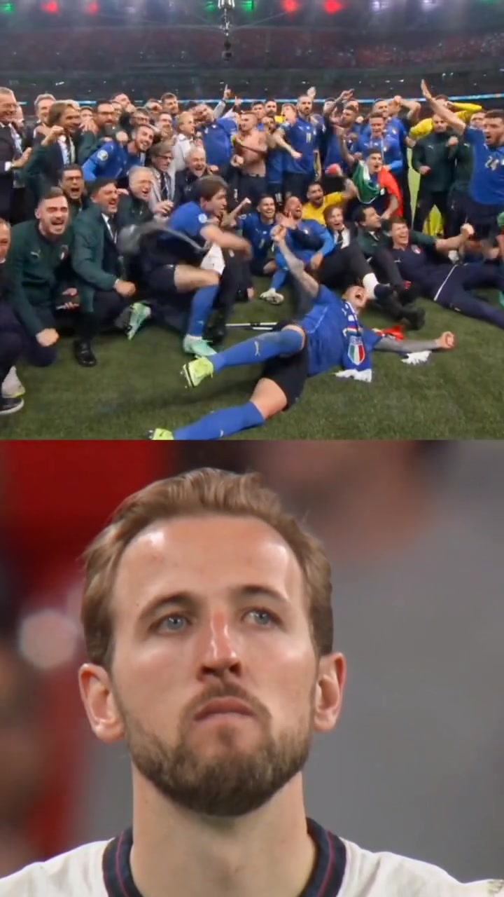 2020年欧洲杯：凯恩目睹意大利夺冠眼含热泪，